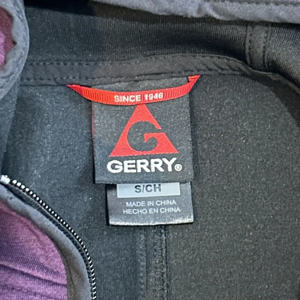 Gerry Women's Size Small Hooded Sleeveless Vest Purple Outerwear Athletic Zip - Picture 2 of 15